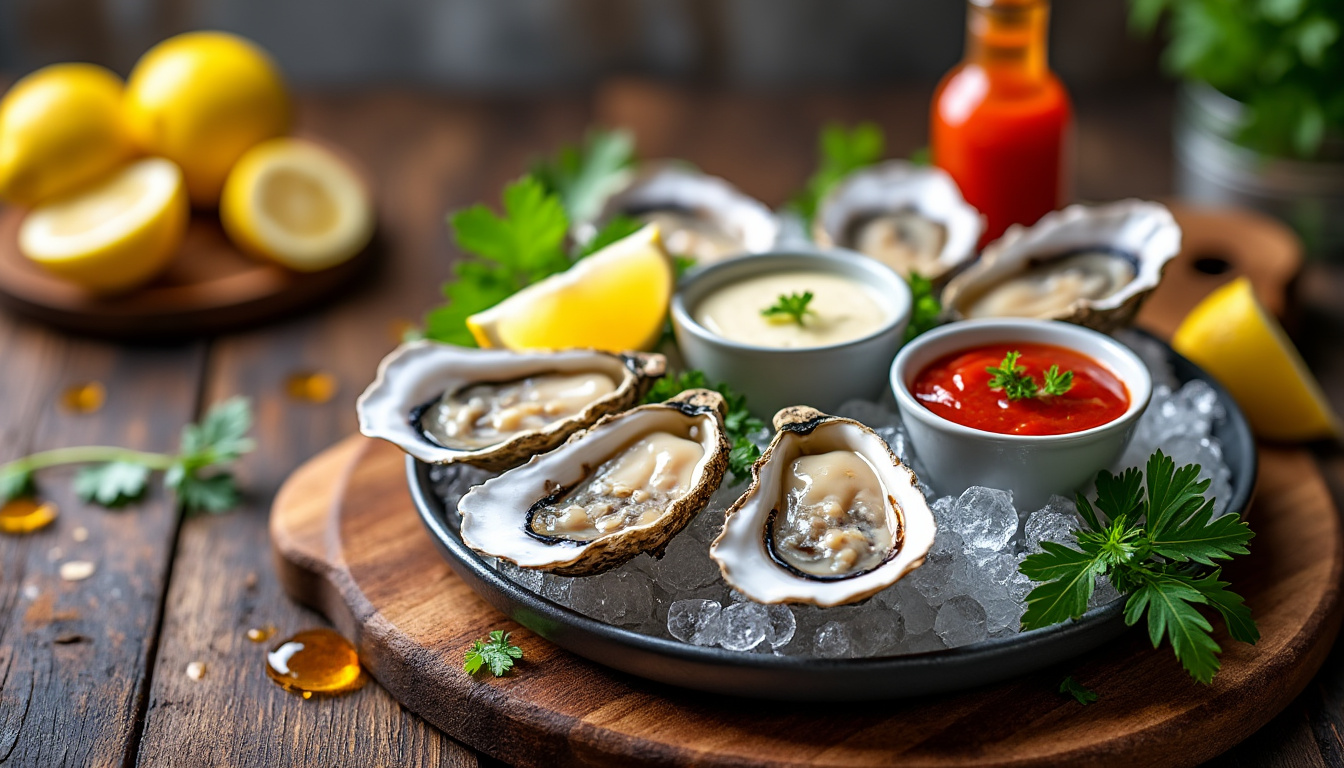 découvrez les sauces incontournables qui sublimeront vos huîtres et rehausseront leur saveur unique. que vous aimiez le classique vinaigre à l'échalote ou des mélanges audacieux, notre guide vous propose des recettes variées pour chaque palais.